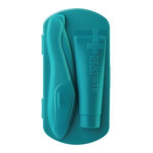 DENTISTE' Pocket Pro (Carpi Blue) เดนทิสเต้ แปรงสีฟันขนาดพกพา นวัตกรรมจากประเทศอิตาลี พร้อมยาสีฟันขนาด 10g..