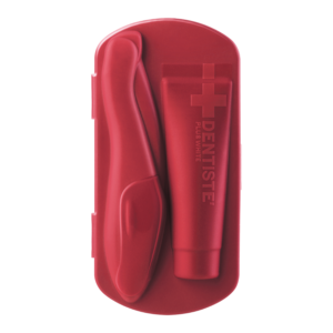 DENTISTE' Pocket Pro (Rose Peach) เดนทิสเต้ แปรงสีฟันขนาดพกพา นวัตกรรมจากประเทศอิตาลี พร้อมยาสีฟันขนาด 10g..